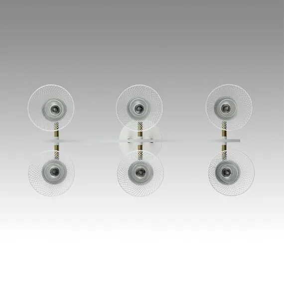 LUMION 8045/6C MODERNI LN25 186 белый, латунь/белый металл/металл Люстра потолочная Е14 6*40W 220V ANRIYA, изображение 3