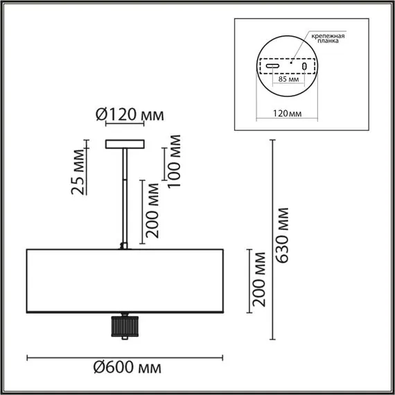 LUMION 8109/7C MODERNI LN25 129 латунь титаниум/бежевый, металл/текстиль/стекло Люстра потолочная E14 7*40W 220V DAMONA, изображение 2