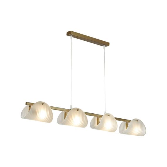 LUMION 6571/4C NEOCLASSI LN25 52 медный/белый/металл/стекло Люстра потолочная E14 4*60W 220V FIORO, изображение 5