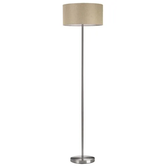 LUMION 8250/2F MODERNI LN25 000  никель/бежевый, металл/текстиль Торшер Е27 2*60W 220V NIKKI