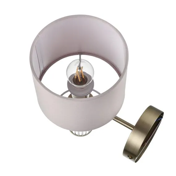 LUMION 8109/1W MODERNI LN25 129 латунь титаниум/бежевый, металл/текстиль/стекло Бра E14 40W 220V DAMONA, изображение 3