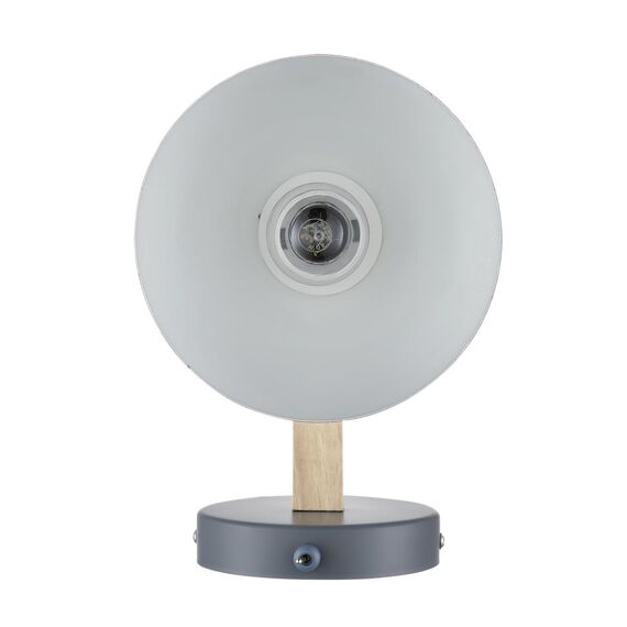 LUMION 8096/1W MODERNI LN25 267 серый/серый металл, дерево/металл Бра Е27 1*60W 220V COLANGE, изображение 4