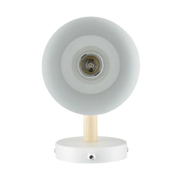 LUMION 8097/1W MODERNI LN25 269 белый/белый металл, дерево/металл Бра Е27 1*60W 220V ROSALINA, изображение 4