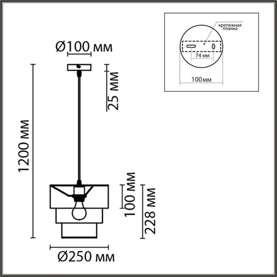 LUMION 8039/1 MODERNI LN25 133 никель/мятный/серый/белый, металл/текстиль Подвесной светильник Е27 60W 220V ILAIDA, изображение 2