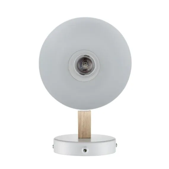 LUMION 8095/1W MODERNI LN25 268 белый/белый металл, дерево/металл Бра Е27 1*60W 220V COLANGE, изображение 4