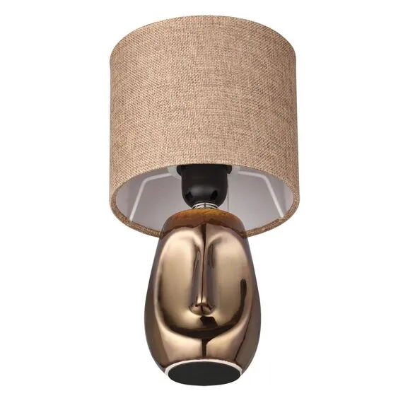 LUMION 8150/1T MODERNI LN25 000 бронза/бежевый, керамика/текстиль Настольная лампа Е27 1*60W 220V AKIVI, изображение 3