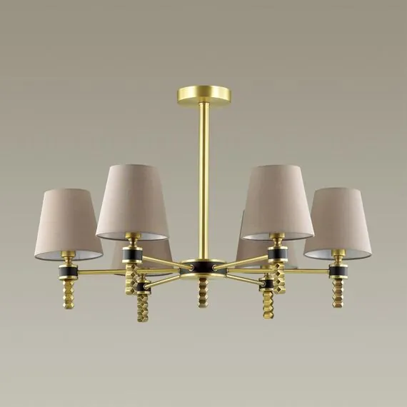 LUMION 4429/6C NEOCLASSI LN20 70 античная латунь, бежевый Люстра потолочная E14 6*40W 220V MONTANA, изображение 5