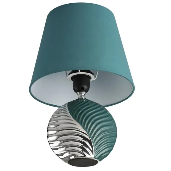 LUMION 8139/1T MODERNI LN25 000 бирюзовый/серебро, керамика/текстиль Настольная лампа Е27 1*60W 220V TAPALA, изображение 3