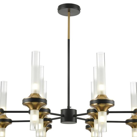 LUMION 8112/24 NEOCLASSI LN25 26 черный/бронза/прозрачный, металл/стекло Люстра потолочная G9 24*30W 220V TAMARESA, изображение 4