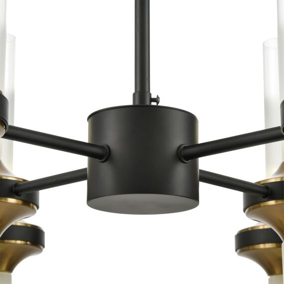 LUMION 8112/24 NEOCLASSI LN25 26 черный/бронза/прозрачный, металл/стекло Люстра потолочная G9 24*30W 220V TAMARESA, изображение 3
