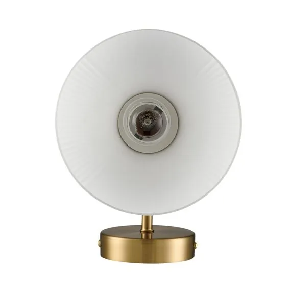 LUMION 8113/1W MODERNI LN25 184 латунь/белый, металл/стекло Бра E27 1*60W 220V CORNE, изображение 5
