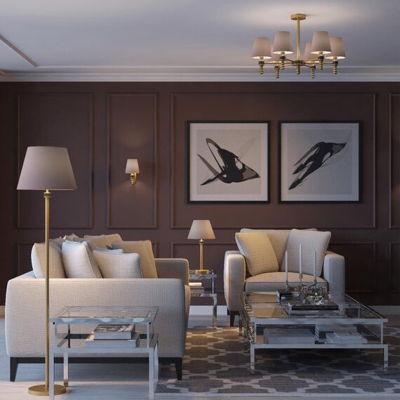 LUMION 4429/6C NEOCLASSI LN20 70 античная латунь, бежевый Люстра потолочная E14 6*40W 220V MONTANA, изображение 3