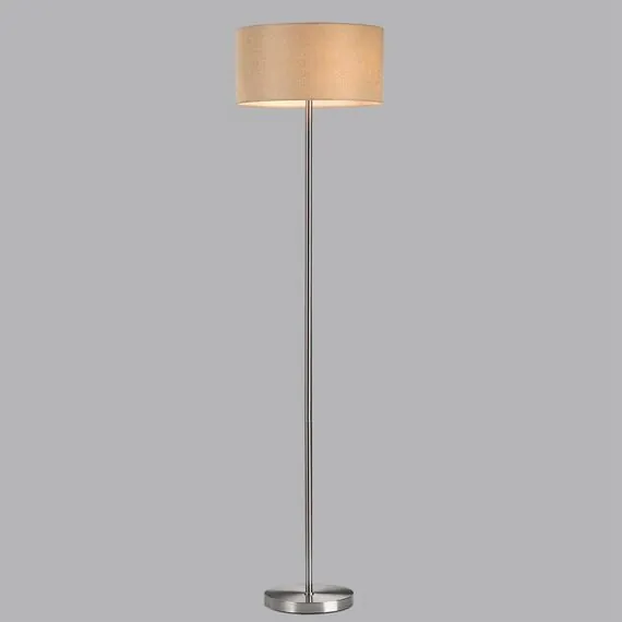 LUMION 8250/2F MODERNI LN25 000  никель/бежевый, металл/текстиль Торшер Е27 2*60W 220V NIKKI, изображение 6
