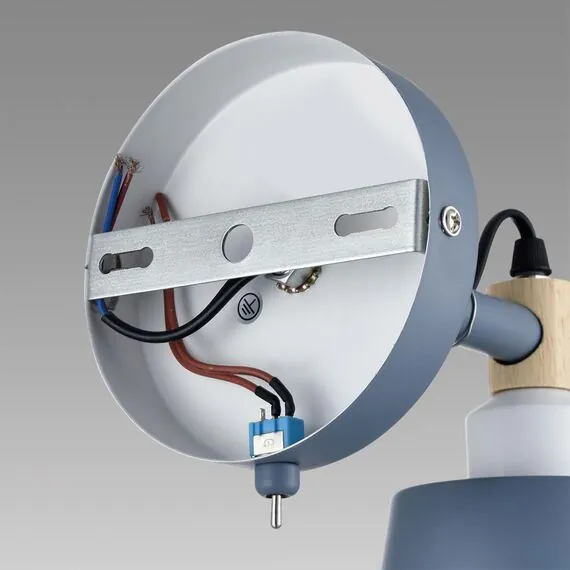 LUMION 8098/1W MODERNI LN25 271 синий/синий металл, дерево/металл Бра Е27 1*60W 220V ROSALINA, изображение 6