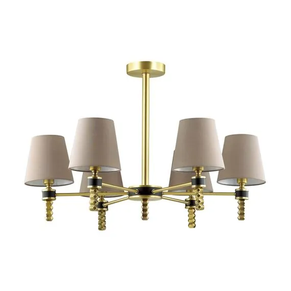 LUMION 4429/6C NEOCLASSI LN20 70 античная латунь, бежевый Люстра потолочная E14 6*40W 220V MONTANA