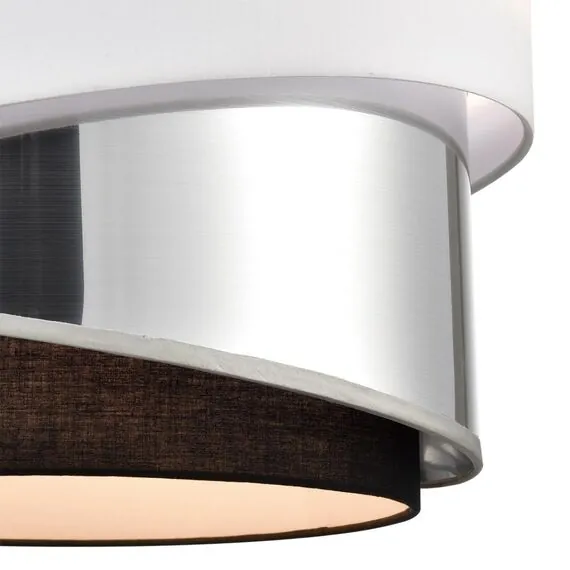 LUMION 8040/3 MODERNI LN25 136 никель/белый/серебро/черный, металл/текстиль Подвесной светильник Е27 3*60W 220V INDIRA, изображение 6