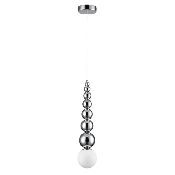 LUMION 8088/1A MODERNI LN25 302 хром/белый, металл/стекло Подвесной светильник G91*20W 220V SOLIDA