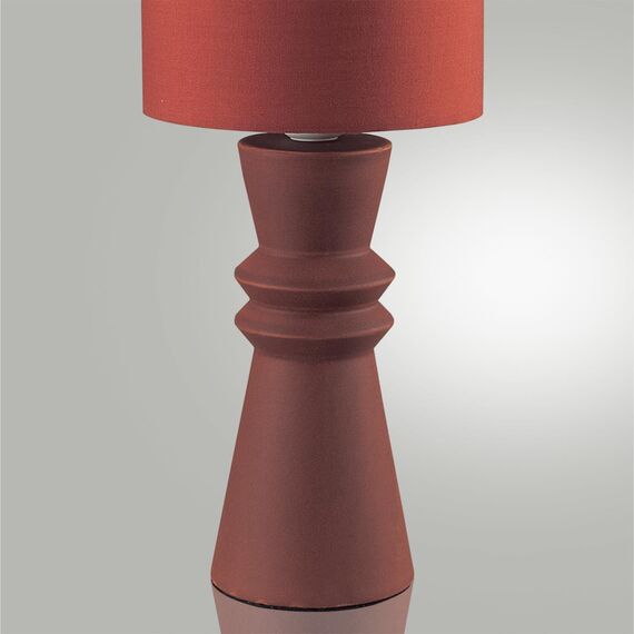 LUMION 8131/1T MODERNI LN25 377 терракотовый, керамика/текстиль Настольная лампа E27 1*60W 220V SEGI, изображение 6