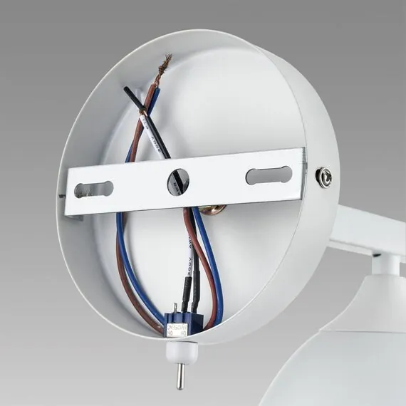 LUMION 8095/1W MODERNI LN25 268 белый/белый металл, дерево/металл Бра Е27 1*60W 220V COLANGE, изображение 6