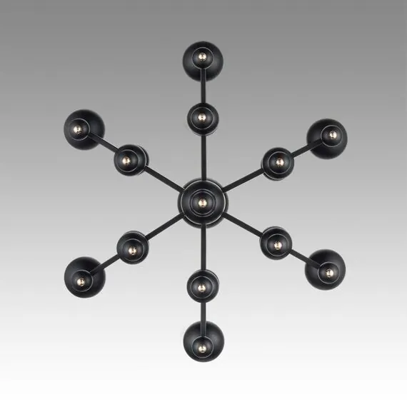 LUMION 8106/6 MODERNI LN25 120 черный/золото, металл Люстра Е14 6*40W 220V NANA, изображение 5