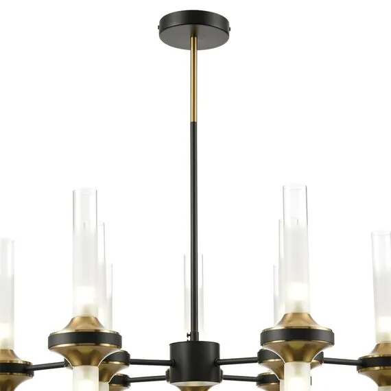 LUMION 8112/18 NEOCLASSI LN25 26 черный/бронза/прозрачный, металл/стекло Люстра потолочная G9 18*30W 220V TAMARESA, изображение 4