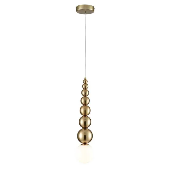 LUMION 8087/1A MODERNI LN25 302 золото/белый, металл/стекло Подвесной светильник G9 1*20W 220V SOLIDA, изображение 6