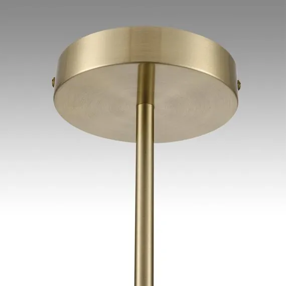 LUMION 8109/7C MODERNI LN25 129 латунь титаниум/бежевый, металл/текстиль/стекло Люстра потолочная E14 7*40W 220V DAMONA, изображение 8