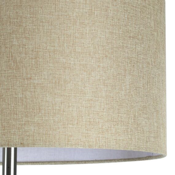 LUMION 8250/2F MODERNI LN25 000  никель/бежевый, металл/текстиль Торшер Е27 2*60W 220V NIKKI, изображение 9