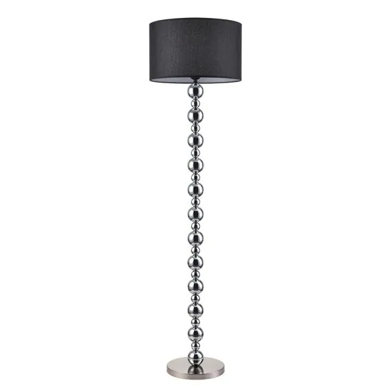 LUMION 8079/1F NEOCLASSI LN25 369 хром/черный металл/текстиль Торшер E27 1*60W 220V NAVILA