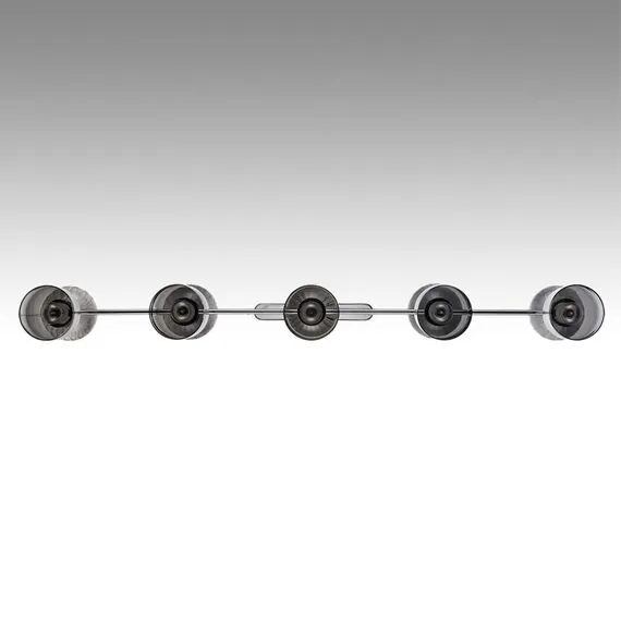 LUMION 8114/10 MODERNI LN25 142 хром/дымчатый, металл/стекло Подвесной светильник G9 5*30W + E14 5*40W 220V TAUNA, изображение 3