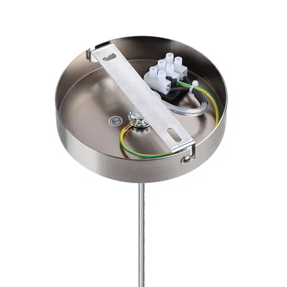 LUMION 8250/3 MODERNI LN25 000  никель/бежевый, металл/текстиль Подвес Е27 3*60W 220V NIKKI, изображение 6