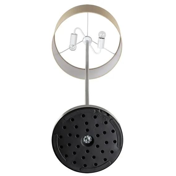 LUMION 8250/2F MODERNI LN25 000  никель/бежевый, металл/текстиль Торшер Е27 2*60W 220V NIKKI, изображение 5