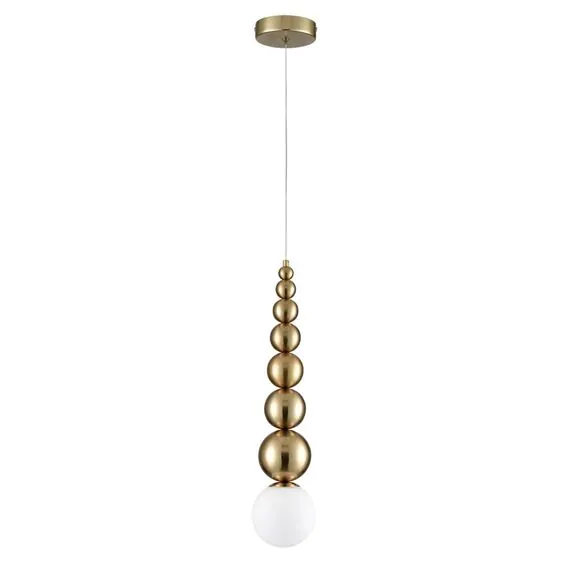LUMION 8087/1A MODERNI LN25 302 золото/белый, металл/стекло Подвесной светильник G9 1*20W 220V SOLIDA