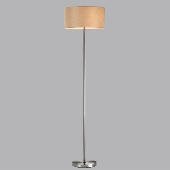 LUMION 8250/2F MODERNI LN25 000  никель/бежевый, металл/текстиль Торшер Е27 2*60W 220V NIKKI, изображение 6