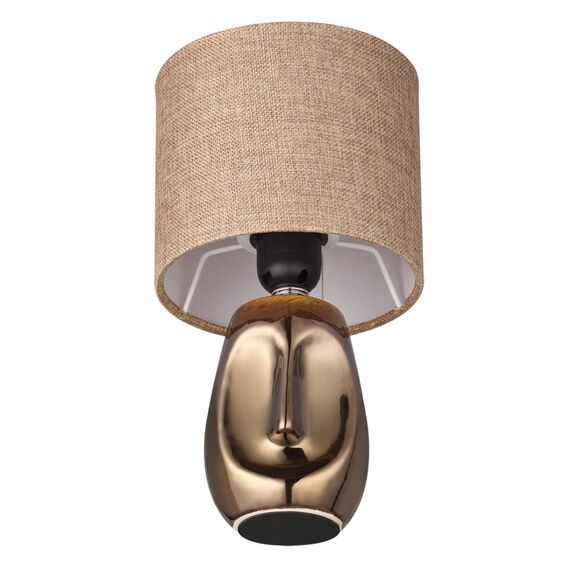 LUMION 8150/1T MODERNI LN25 000 бронза/бежевый, керамика/текстиль Настольная лампа Е27 1*60W 220V AKIVI, изображение 3