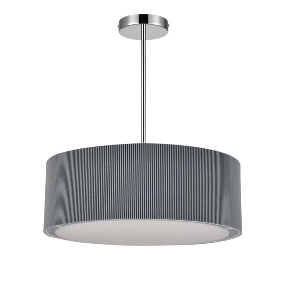 LUMION 8111/5 MODERNI LN25 138  хром/серый, металл/текстиль Люстра подвесная E14 5*40W 220V ZIGRISA