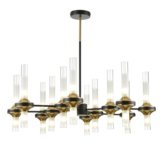 LUMION 8112/24 NEOCLASSI LN25 26 черный/бронза/прозрачный, металл/стекло Люстра потолочная G9 24*30W 220V TAMARESA, изображение 6