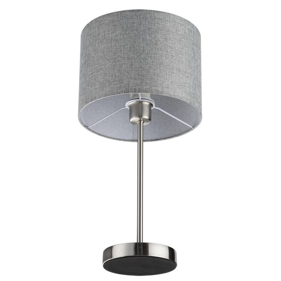 LUMION 8251/1T MODERNI LN25 000  никель/серый, металл/текстиль Настольная лампа Е27 60W 220V NIKKI, изображение 5