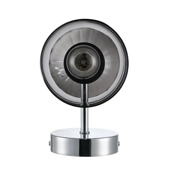 LUMION 8114/2W MODERNI LN25 142 хром/дымчатый, металл/стекло Бра G9 30W + E14 40W 220V TAUNA, изображение 5