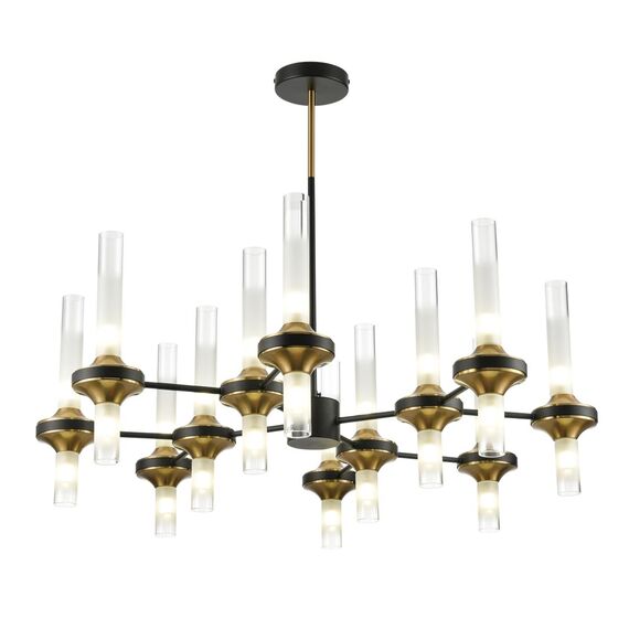 LUMION 8112/24 NEOCLASSI LN25 26 черный/бронза/прозрачный, металл/стекло Люстра потолочная G9 24*30W 220V TAMARESA, изображение 7