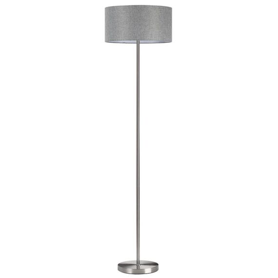 LUMION 8251/2F MODERNI LN25 000  никель/серый, металл/текстиль Торшер Е27 2*60W 220V NIKKI