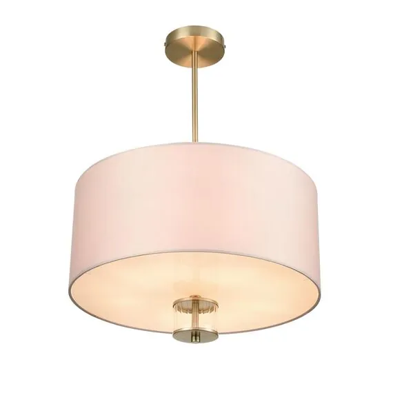 LUMION 8109/5C MODERNI LN25 129 латунь титаниум/бежевый, металл/текстиль/стекло Люстра потолочная E14 5*40W 220V DAMONA, изображение 3