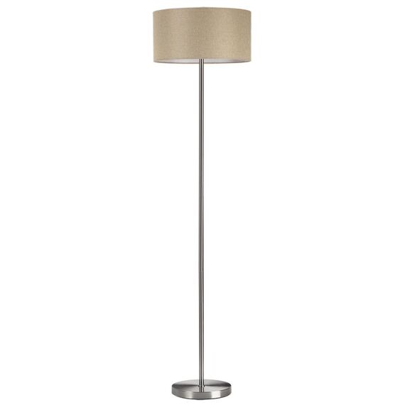 LUMION 8250/2F MODERNI LN25 000  никель/бежевый, металл/текстиль Торшер Е27 2*60W 220V NIKKI