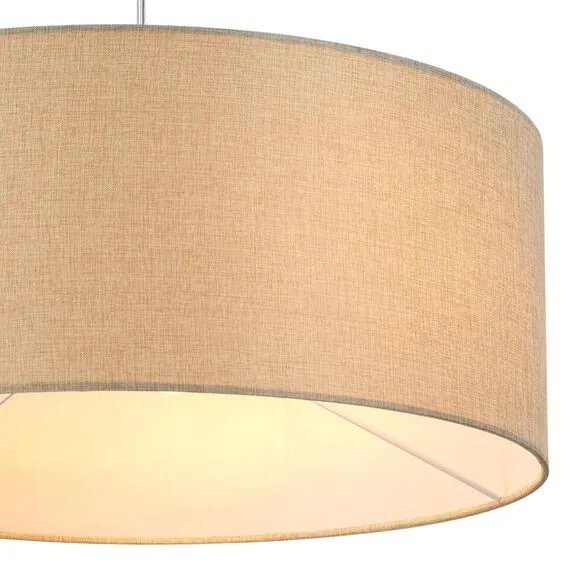 LUMION 8250/3 MODERNI LN25 000  никель/бежевый, металл/текстиль Подвес Е27 3*60W 220V NIKKI, изображение 7