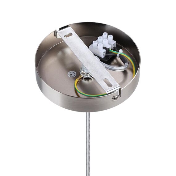 LUMION 8251/2 MODERNI LN25 000  никель/серый, металл/текстиль Подвес Е27 2*60W 220V NIKKI, изображение 6