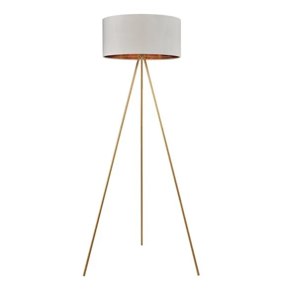 LUMION 8077/1F NEOCLASSI LN25 368 золото/белый, металл/текстиль Торшер E27 1*60W 220V TAPIOKA