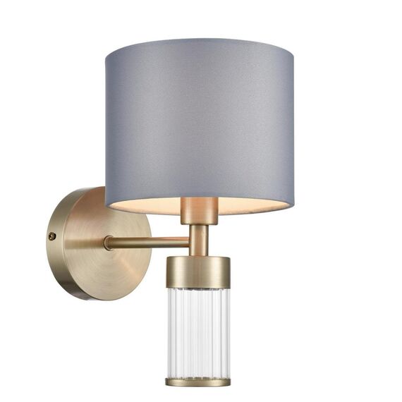 LUMION 8108/1W MODERNI LN25 131  латунь титаниум/серый, металл/текстиль/стекло Бра E14 40W 220V DAMONA, изображение 6