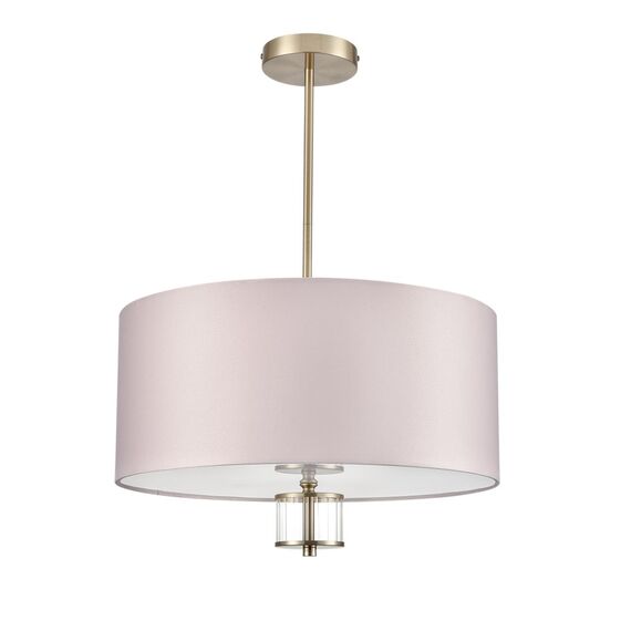 LUMION 8109/5C MODERNI LN25 129 латунь титаниум/бежевый, металл/текстиль/стекло Люстра потолочная E14 5*40W 220V DAMONA