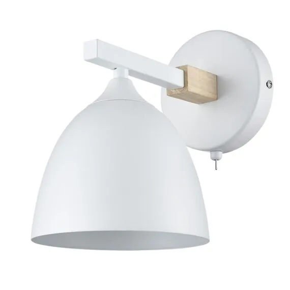 LUMION 8095/1W MODERNI LN25 268 белый/белый металл, дерево/металл Бра Е27 1*60W 220V COLANGE