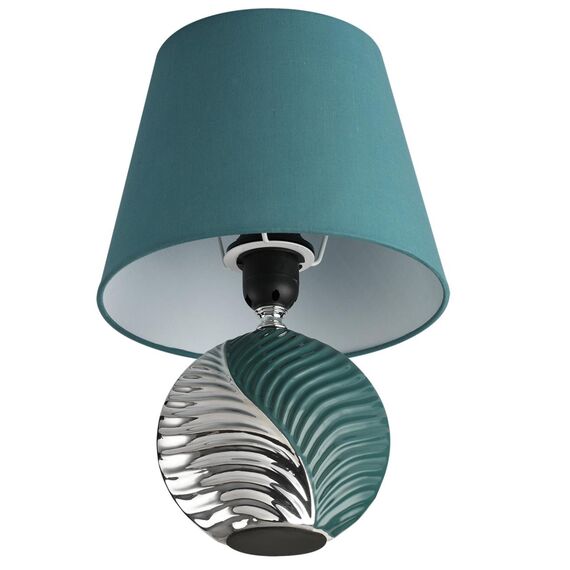 LUMION 8139/1T MODERNI LN25 000 бирюзовый/серебро, керамика/текстиль Настольная лампа Е27 1*60W 220V TAPALA, изображение 3